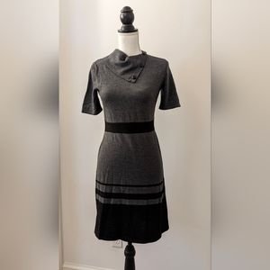 Merona 100% Fine Wool Cowl Neck Sweater Dress